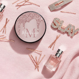 Meisjes Roos Gold Glam Driving Glitter Monogram Hockey Puck