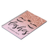 Meisjes Roos Gold Glitter Benoeming Notitieboek (Linkerzijde)