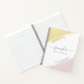 Meisjes Roos Gold Monogram op persoonlijke titel Notitieboek (Binnen)