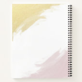 Meisjes Roos Gold Monogram op persoonlijke titel Notitieboek (Achterkant)