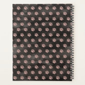Meisjes Roos Gold Pawprints Dog Grooming Planner (Achterkant)