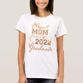 Meisjes Roos Gold Proud Mam van 2022 Afstuderen T-shirt (Voorkant)