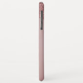 Meisjes Roos Gold Sparkle Glitter Driemonogram Case-Mate iPhone Case (Achterkant/links)