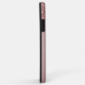 Meisjes Roos Gold Sparkle Glitter Driemonogram Case-Mate iPhone Case (Achterkant/rechts)