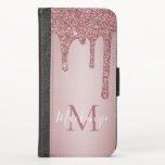 Meisjes Roos Gold Sparkle Glitter Driemonogram<br><div class="desc">Girly Roos Gold Sparkle Glitter Drips Monogram Telefoonportemonnee met onze trendy faux glitter drips in blush roze/roos goud. Ontworpen door Cedar en String. Om verder te personaliseren, klikt u op de link "verder aanpassen" en gebruikt u de ontwerptool om het ontwerp te wijzigen. Neem contact met ons op als u...</div>