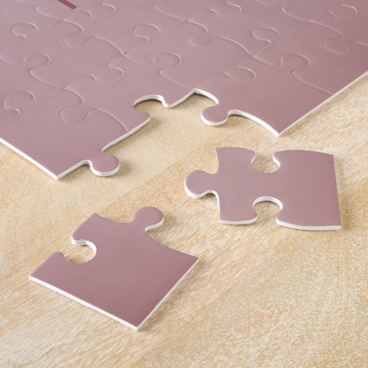 Meisjes Roos Gold Sparkle Glitter Driemonogram Legpuzzel (Zijkant)