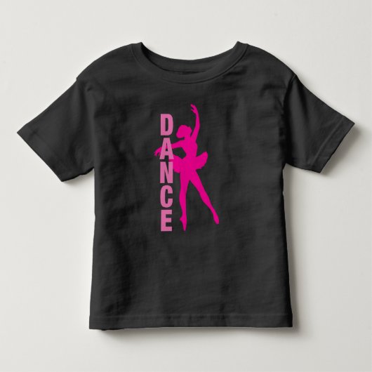 Meisjes Roze Ballerina Dans Kinder Shirts (Voorkant)
