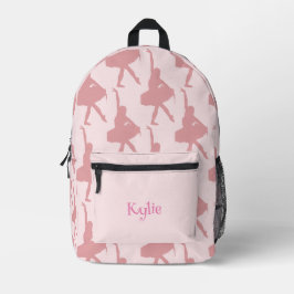 Meisjes Roze Balletschool Bedrukte Rugzak