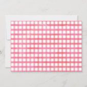 Meisjes Roze Barnyard Foto uitnodiging verjaardag (Achterkant)