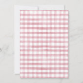 Meisjes Roze Bijenkorf Thema 1e Verjaardag Kaart (Achterkant)