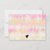 Meisjes roze boho dye coole orde bedankt (Achterkant)