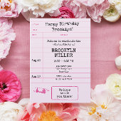 Meisjes Roze Bookish Book Club Library Kaart