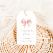 Meisjes 'Roze Bow Vrouwelijke Coquette Baby Favori Cadeaulabel