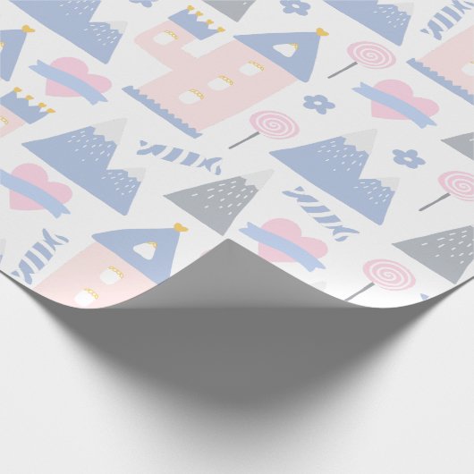 Meisjes Roze Castles en Lollipops die papier verpa (Hoek)