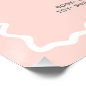 Meisjes Roze Daisy eerste jaar verjaardag mijlpaal Perfect Poster (Hoek)