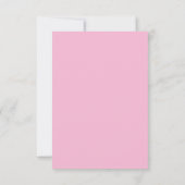 Meisjes Roze Dank je Kaart (Achterkant)