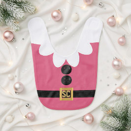 Meisjes Roze Elf Kostuum Kerstvakantie Baby Bib Slabbetje
