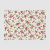 Meisjes  roze Floral Print Pattern Tissuepapier (Voorkant)