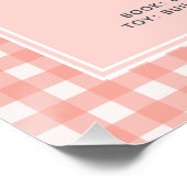 Meisjes Roze Gans Eerste Jaar Verjaardag Mijlpaal Perfect Poster (Hoek)