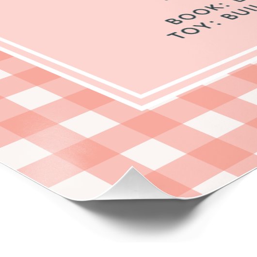 Meisjes Roze Gans Eerste Jaar Verjaardag Mijlpaal Perfect Poster (Hoek)