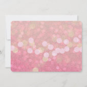 Meisjes roze glittery kaart (Achterkant)