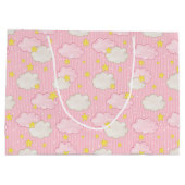 Meisjes Roze Hemelse Wolken Groot Cadeauzakje (Achterkant)