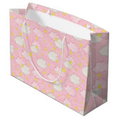 Meisjes Roze Hemelse Wolken Groot Cadeauzakje (Achterkant Gekanteld)