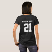 Meisjes Roze Hogere T-shirt van de Klasse 2021 met (Achterkant volledig)