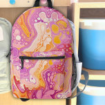 Meisjes Roze Inkt Swirls Groovy Retro Bedrukte Rugzak<br><div class="desc">Introductie van onze Meisjes Roze Inkt Swirls Groovy Retro Gedrukte Rugzak! Deze levendige rugzak heeft een opvallend ontwerp in alcoholinktstijl in heldere roze, paarse en gele wervelingen. Met zijn leuke en retro-geïnspireerde patroon, is deze rugzak zeker een pop kleur aan uw dag toe te voegen! Perfect voor school, reizen of...</div>