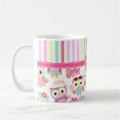 Meisjes roze is eigenaar van Cute Pattern PersCust Koffiemok (Links)