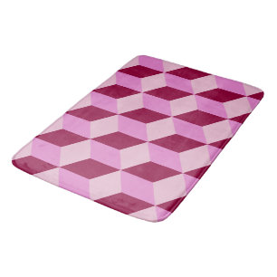 Meisjes roze klokken naadloos patroon badmat