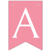 Meisje's Roze Konijn Gelukkige 1e Verjaardag Vlaggetjes (Derde vlag)