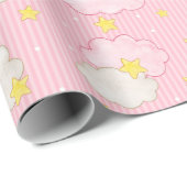 Meisjes Roze Lucht Cadeaupapier (Rol Hoek)