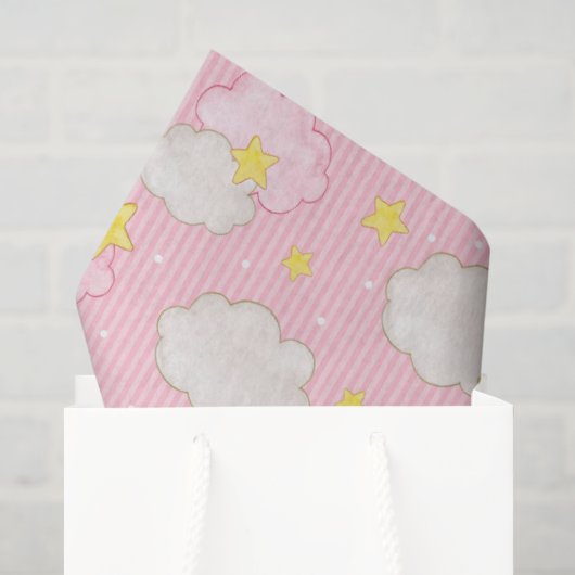 Meisjes Roze Lucht Tissuepapier (Cadeauzakje)