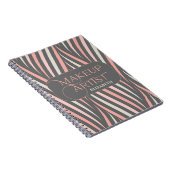 Meisjes Roze Makeup Artist Professional Notitieboek (Rechterzijde)