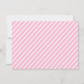 Meisjes Roze Melk Cookies Verjaardagsfeestuitnodig Kaart (Achterkant)