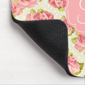 Meisjes  Roze Monogrammed Muismat (Hoek)