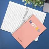 Meisjes Roze Monogrammed Volledige Naam Notities Notitieboek