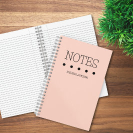 Meisjes Roze Monogrammed Volledige Naam Notities Notitieboek