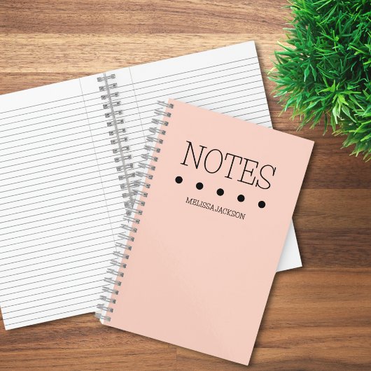 Meisjes Roze Monogrammed Volledige Naam Notities Notitieboek