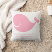 Meisjes roze Ocean Theme Whale Pillow Kussen (Deken)