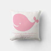 Meisjes roze Ocean Theme Whale Pillow Kussen (Voorkant)