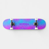 Meisjes roze, paarse, blauwe kleuren Persoonlijke  Persoonlijk Skateboard (Horizontaal)
