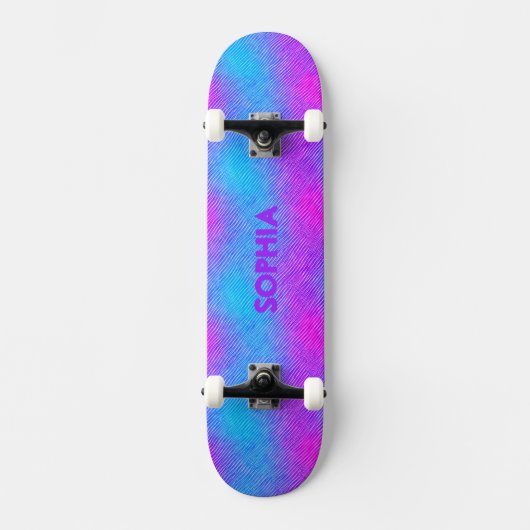 Meisjes roze, paarse, blauwe kleuren Persoonlijke  Persoonlijk Skateboard (Voorkant)
