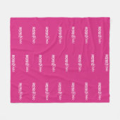 Meisjes Roze Persoonlijke Script Naam Fleece Deken (Voorkant (Horizontaal))