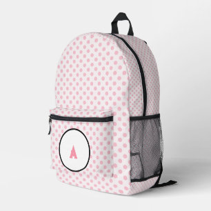 Meisjes Roze polka dots Bedrukte Rugzak