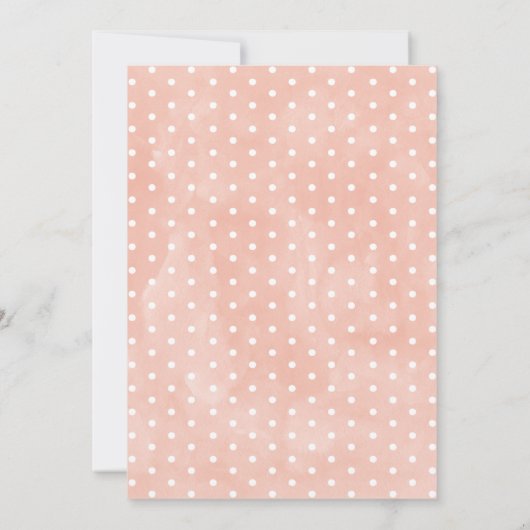 Meisjes Roze Pompoen Eerste Verjaardag Uitnodiging (Achterkant)