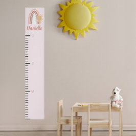 Meisjes roze regenbooggroei poster