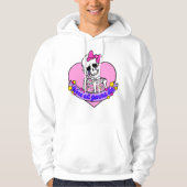 Meisjes roze schedel gingen dood hoodie (Voorkant)