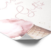 Meisjes 'Roze Snoep Kaarten en geschenken Tafelbla Poster (Hoek)